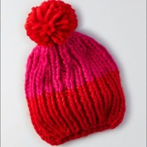 NWT American Eagle Aerie Women’s Beanie Pink & Red